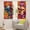 Orange Red, variant on Feelyou Gothic Witch Skeleton Curtains Pack of 2 (42x84 Each), Purple Sequin Print Curtains Blackout, Fairy Tale Bedroom Curtains, Window Curtains Home Decor