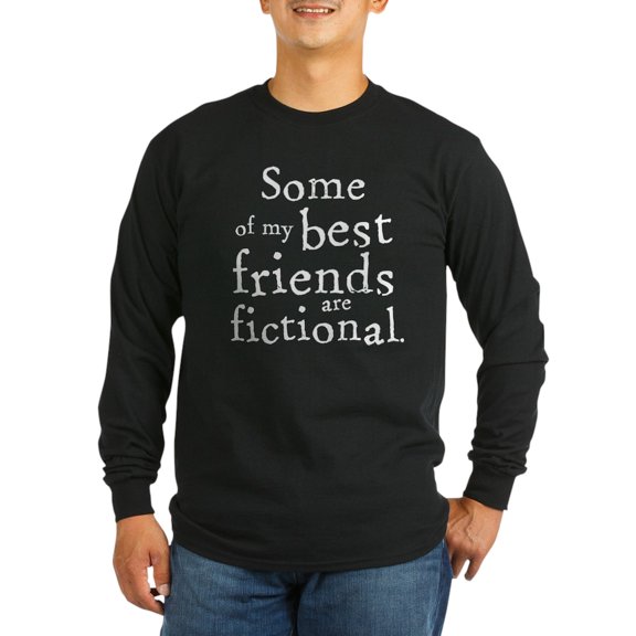 CafePress - Fictional Friends Long Sleeve Dark T Shirt - Long Sleeve Dark T-Shirt
