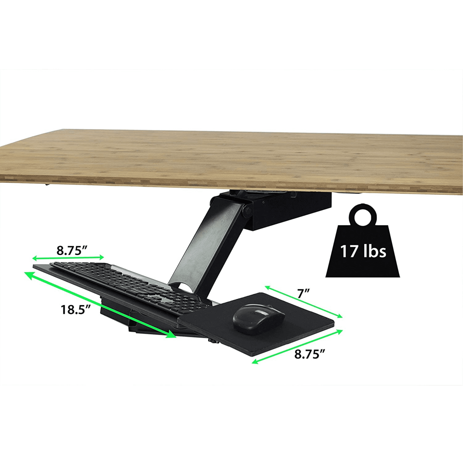 Uncaged Ergonomics Adjustable Standing Desk Keyboard Tray Walmart Canada
