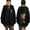 Black, variant on KornFollow The Leader Merch Unisex Oversized Fleece Zip-Up Hoodie - Kangaroo Pocket Long Sleeve Casual Streetwear