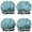 Cartoon Construction Vehicles-2, variant on Shower Caps,Cartoon Construction Vehicles Roads Waterproof Shower Cap for Women 4 Pieces,Double Reusable Hair Cover for Shower PEVA Elastic Stretch Hem