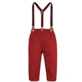 thumbnail image 5 of Conjuntos de Navidad para bebés, conjuntos de ropa Formal para niños, traje rojo verde a cuadros, conjunto de pantalones con tirantes para niños pequeños, 5 of 5