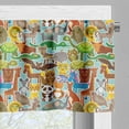 thumbnail image 3 of Ambesonne Animals Window Valance, Cartoon Wildlife, 54" X 12", Multicolor, 3 of 5