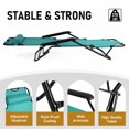thumbnail image 6 of Qifang Adjustable Outdoor Recliner Chair, With a removable headrest, Rust-Proof Steel Frame, 270LBS Load, Suitable for indoor and outdoor use, Green, 6 of 13