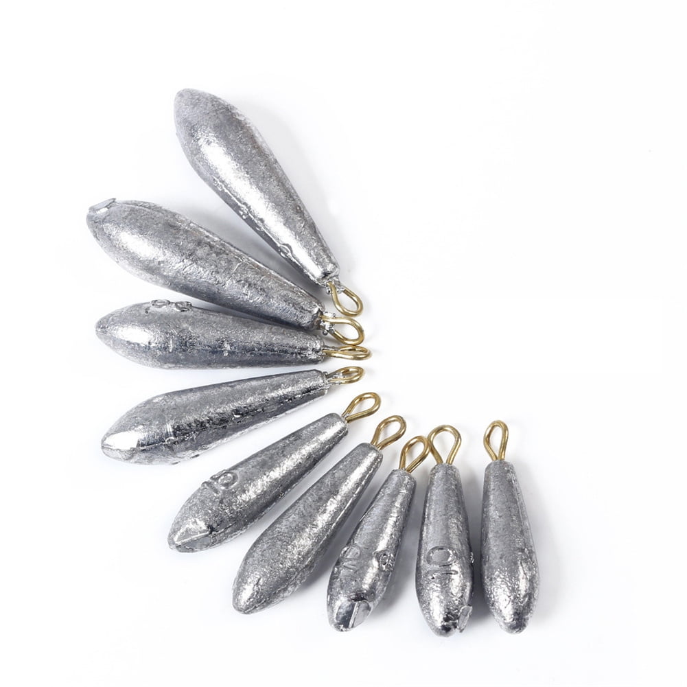 TopOne Raindrop Streamlined Shape Fishing Weights Fishing Lead