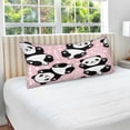 thumbnail image 4 of Coolnut Cute Cartoon Panda Pillowcases, Soft and Cozy Decor Giftsative Pillow Cases with Hidden Zipper for Bedroom, Sofa, Couch, King Size 21x54 Inches（45）, 4 of 6