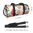 thumbnail image 4 of Hirioo Christmas Gingerbread Cookies for Round Large Capacity Travel Luggage Bag Weekend Getaway Bag for Gym Beach Swim Bag Men Women, 4 of 7
