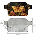 thumbnail image 5 of Xoenoiee Butterfly Flower Print Car Rear Windshield Cover, Auto Rear Windscreen Snow Ice Cover, All-Weather Ice Frost Snow Protector, Automotive Winter Accessories for Most Vehicles, 5 of 7