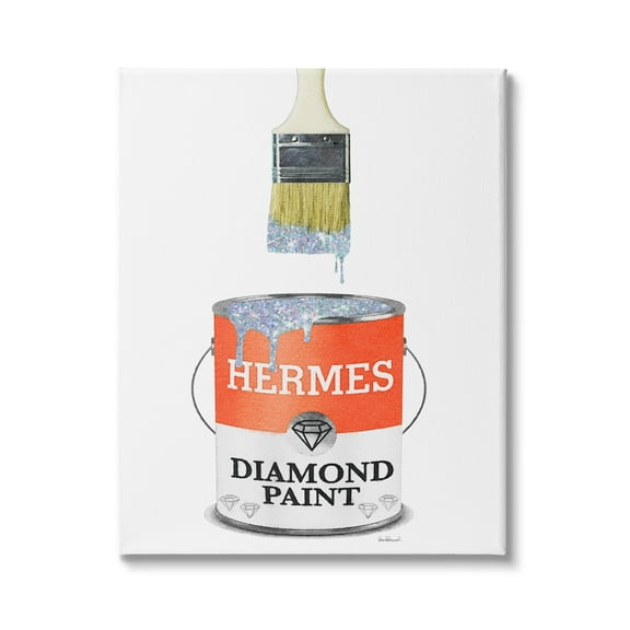 Stupell Industries Fashion Pop Diamond P. Can Designer Soup Red, 24 x 30, Design by Amanda Greenwood