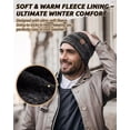 thumbnail image 4 of Gorros tipo beanie MSDC, paquete de 3, forrados con fleece, cálidos para invierno, 4 of 7
