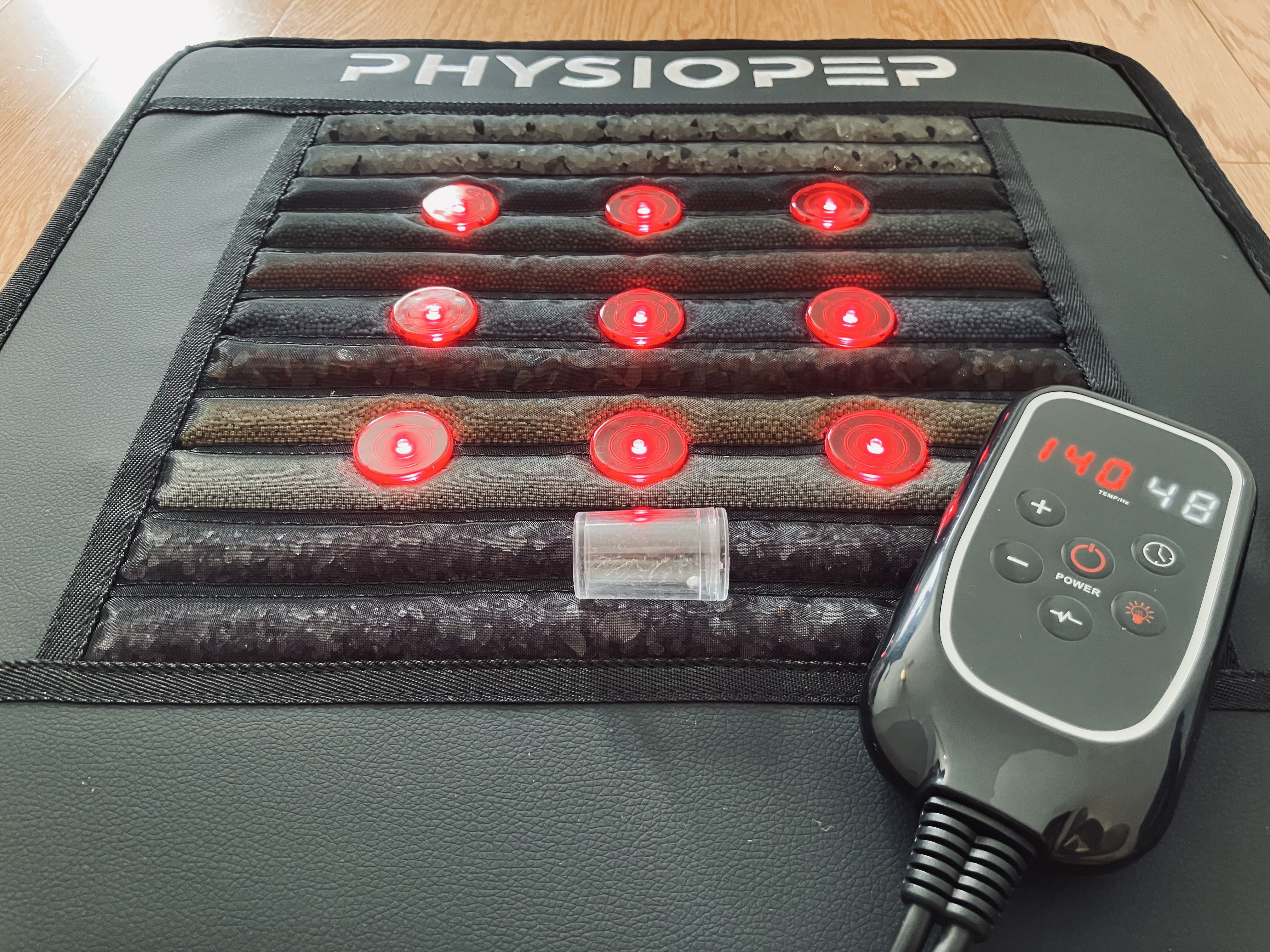 Physiopep Small Midnight Rainbow Mat - PEMF, Infrared Heat & Red Lights - 20" x 20"