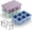 Blue(3 Pack), variant on Ice Cube Trays 3 Pack - Large Size Silicone Ice Cube Molds(3 color) for Whiskey Ice Cube Maker for Cocktail Old Fashioned Ice Cube Tray