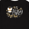 thumbnail image 4 of Inktastic Happy New Year with Cute Penguin Boys or Girls Long Sleeve Toddler T-Shirt, 4 of 5