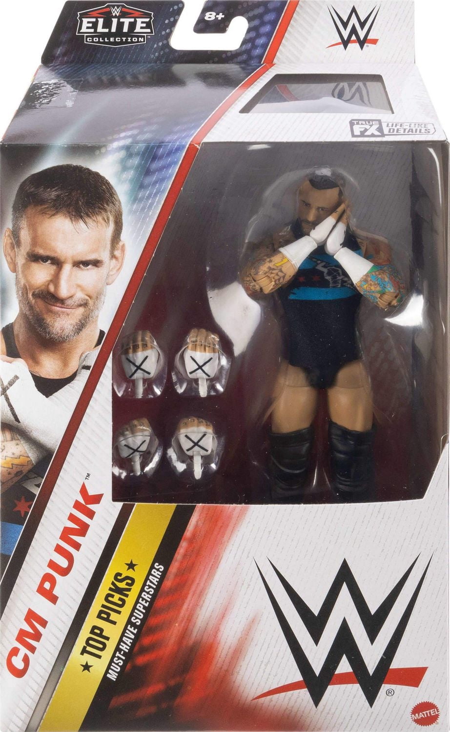 WWE Grands Champions CM Punk de la Collection Élite-Coffret - Exclusivité Walmart