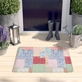 thumbnail image 2 of Pioneer Flower Floral Print Flannel Non Slip Door Rugs,Washable Door Mats Indoor,Decorative Door Mats,Dirt-Resistant and Absorbent Doormat for Entrance,Bedroom,Kitchen,Bathroom,31.5"x17", 2 of 4