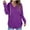 Purple, variant on BLCHUNen Womens Fall Tops Pullover Hooded Drawstring Lightweight Casual Comfy Workout Gym Sports Long Sleeve Shirts
