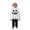 v-50White100, variant on CAIVO Boys Halloween Outfit Sets Hooded Ghost Face Poncho Elastic Waist Pants Kids Party 2 Piece Clothes Set