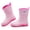 Pink, variant on Women's Rain Boots, Waterproof Insulated Rubber Boots, Anti-Slip Mid-Calf Mud Garden Shoes, Black, Size 9
