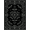 Black Gray, Pattern 7, variant on Design&I 8'x10' Washable Area Rug Extra Large Skid-Resistant Low Profile With Ornate Victorian Scrollwork Border Accents Gothic Insect Refined Structured for Living Room, Family