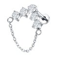 thumbnail image 1 of 1PC Titanium Ear Piercing Cartilage Earrings Tragus Helix Pirsing Labret Piercing Cross Ear Lobe Lip Rings Daith Jewelry Women FJH, 1 of 6