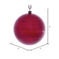 thumbnail image 3 of Vickerman MC197003 4 in. Red Wood Grain Ball Ornament - 6 per Bag, 3 of 3