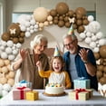 thumbnail image 4 of 124Pcs Netural Balloon Garland Arch Kit, 5 10 12 18inch Brown Balloon Garland Arch Kit for Birthday, Mother's Day, Father's Day, 4 of 5