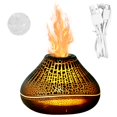 thumbnail image 2 of Bamboohart Volcano Diffuser 7 Colour Lights Flame Essential Oil Diffusers 160ml Capacity Flame Aroma Diffuser Quiet Aromatherapy Diffuser Waterless Auto Off for Home Office, 2 of 8
