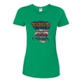 thumbnail image 2 of Plaid Paisley Retro Vintage Elephant Animal Lover Womens Graphic T-Shirt, Kelly, Large, 2 of 4