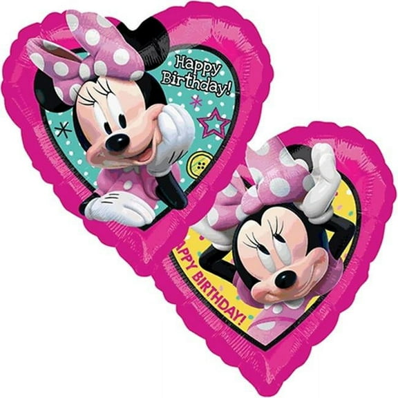 Loftus International A3-6231 18 in. Minnie Happy Helpers Birtdhay Balloon
