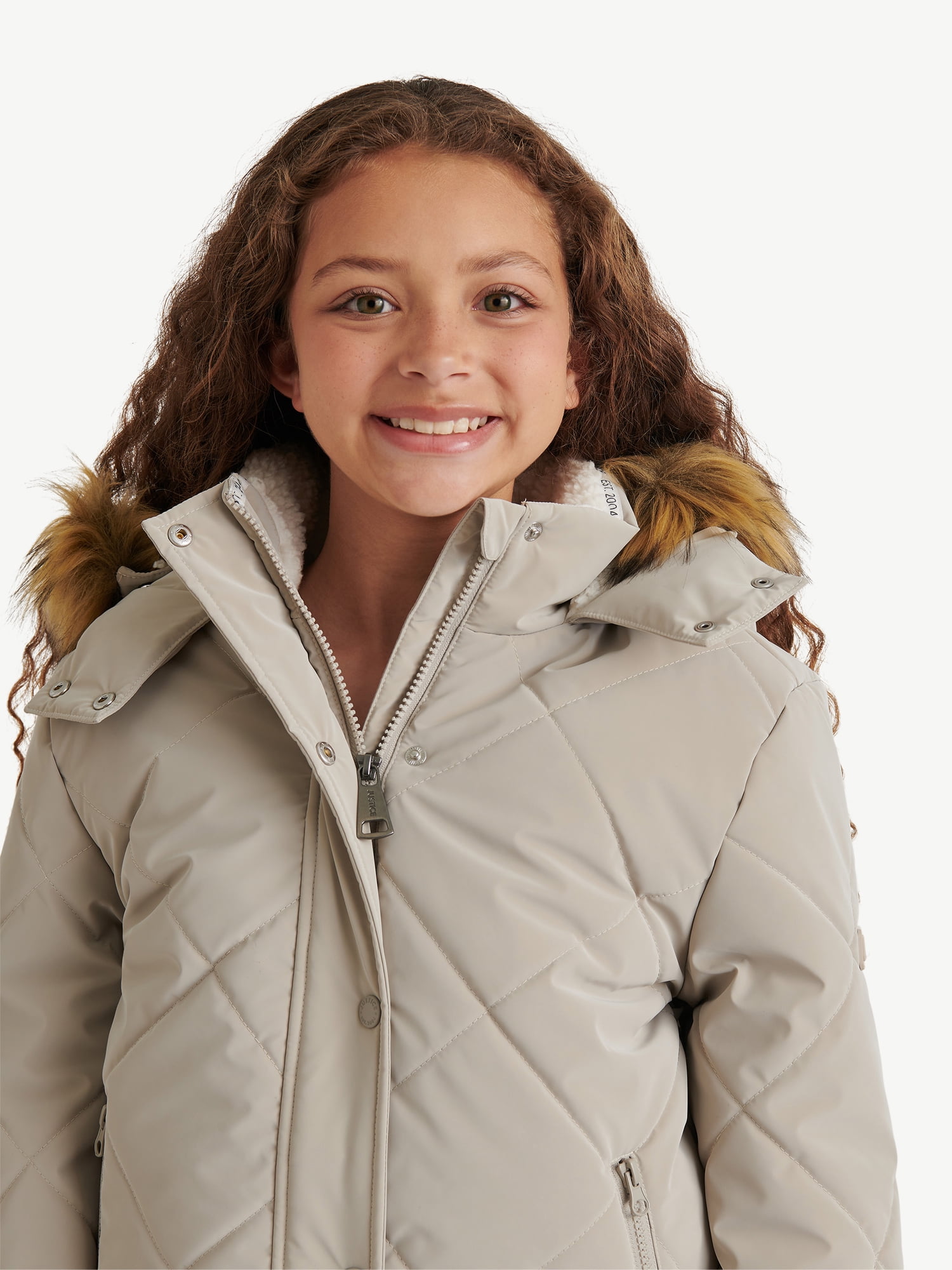 Justice Girl's Velvet Puffer Bomber, Sizes XS - XL