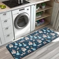 thumbnail image 3 of Dark Blue Princess Castle Pattern Kitchen Rug Mat,Kitchen Runner Rugs Non Skid Washable,Decorative Kitchen Floor Mats for Kitchen,Sink,Laundry,17"x47.2", 3 of 7