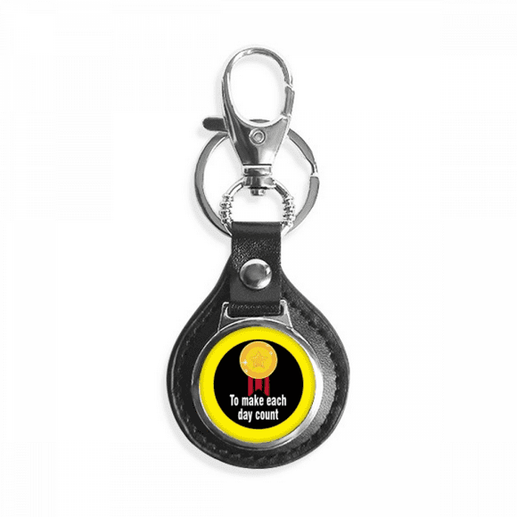 to make each day count art deco fashion key link chain keyholder finder hook metal