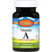 Carlson Labs Vitamin A Softgels, 10,000 IU, 250 Ct