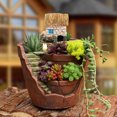 thumbnail image 2 of Microlandschaft Flower Pot Hanging Garden Potted Fairy-tale World Succulent Plant Plant House Resin Decoration, 2 of 7