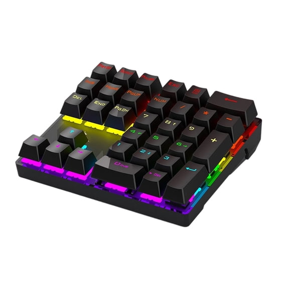 Slim Profile USB Wireds Number Keyboards Featuring RGBs Customization And Ergonomic Layout