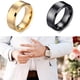 thumbnail image 3 of Anillo de hombre estilo Simple boda compromiso joyería ornamento Color sólido hombre dedos anillos moda decoración accesorio Festival regalo Ropa, zapatos y accesorios Miscelánea Dorado Nº 8 Minnieouse AP014419-01, 3 of 6