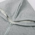 thumbnail image 6 of SGMVNU Hoodies for Women Zip up Hoodie Oversized Sweatshirt Jackets Fall Winter Coats 2025 Fashion Jakcet with Pockets(Grey,XXL), 6 of 8