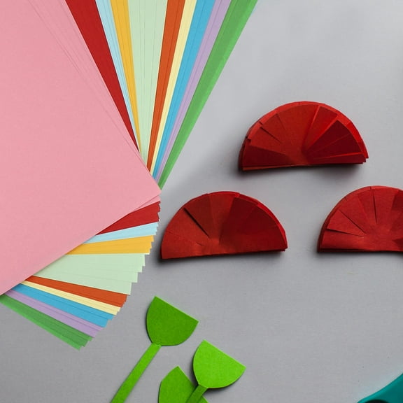 FRCOLOR 1 Set Craft Cardstock Assorted Color Paper Folding for Kids