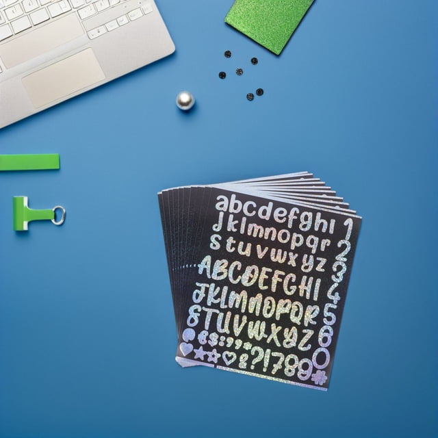 HEALEEP Pegatinas Adhesivas De Letras Y Números Holográficas Para Identificación Fácil De Buzones Y Puertas