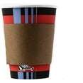 thumbnail image 4 of [150 Pack] Hot Cup Sleeves - Corrugated Coffee Cup Sleeves - Protective Corrugated Disposable Paper Cup Jackets - Fits most 10oz, 12oz, 16oz, 20oz - 100% Recyclable by EcoQuality, 4 of 7