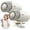 WHITE, variant on 2026 Car Clip on Fan with LED Display, 16℃ Semi-Conductor Cooling Air Conditioner, 360° Rotation, 199 Speeds Adjustable, USB Rechargeable Portable Mini Fan for Vehicle Truck Office Desk (1pcs/Purple)