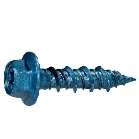 

5/16 x 1-1/4 TorqueMaster Star Drive Hex Washer Head Masonry Screws 50 Pieces Concrete Screws Rust Resistance High Strength Durable Alloy Steel Driver Bit & Masonry Drill Bit Included