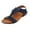 Navy, variant on Fukaraa Women's Arch Support Sandals Orthotic Slip-On Adjustable Open Toe Casual Beach