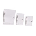 thumbnail image 2 of harayaa 3 Pieces Clear Binder Planner Cover Refillable Notebook Protector Versatile Gift Silver, 2 of 8