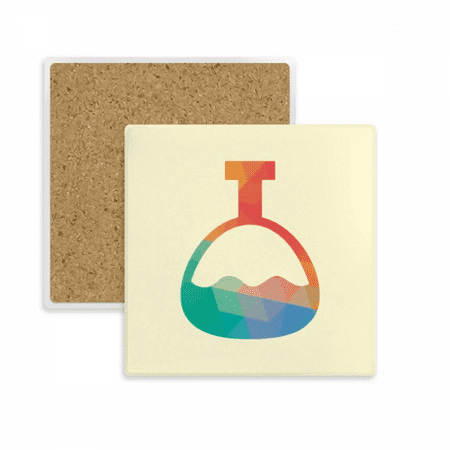 

Cartoon Cone Bottle Chestry Pattern Square Coaster Cup Mat Mug Subplate Holder Insulation Stone