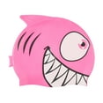 thumbnail image 4 of Sporti Junior Silicone Swim Cap - Cartoon Shark Design, Easy On/Off, Children's Size, 4 of 4