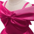 thumbnail image 5 of Gunia Dresses For Baby Girls Elegant Off Shoulder A Line Party Pink Cotton 2-3 Years Outwear, 5 of 5