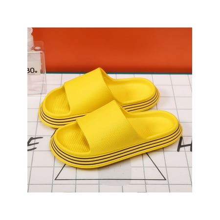

Crocowalk Women Comfy Casual Flat Shower Slippers Soft Sandals House Waterproof Thick Sole Summer Slipper