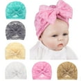 thumbnail image 2 of Newborn Hat Nice-looking Wide Application  Lace Bowknot Baby Cap Shooting Props, 2 of 10
