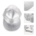 thumbnail image 2 of Miangastore Adjustable Snapback Closure Baseball Cap Silver 1Set 10.6x7.1x4.33in, 2 of 8